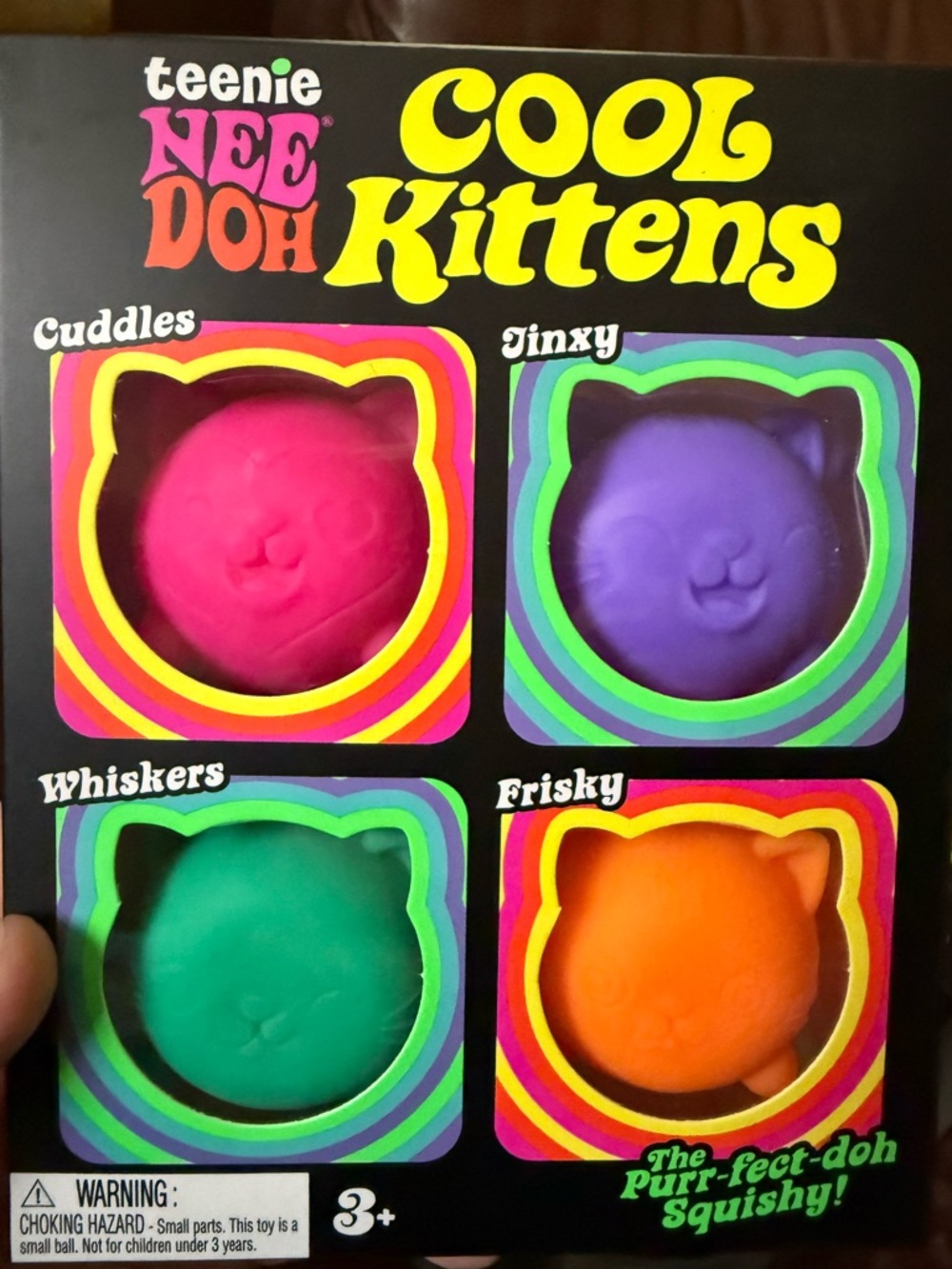 💯 Authentic Teenie NEEDOH Cool Cats Squishy Set of 4 viral - Picture 3 of 9
